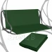 Sedadlo na záhradnú hojdačku - 110 x 90 cm - tmavozelené