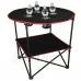 Cestovný záhradný turistický skladací stolík - čierny