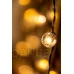 Solárna záhradná okrasná girlanda Svetelná reťaz 20 guličiek Teplá farba 400 cm