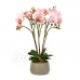Umelá rastlina dekorácia - orchidea - ružová - 58 cm