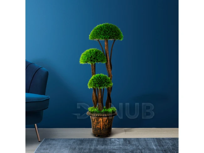 Umelá rastlina dekorácia - guľový buxus - 90 cm