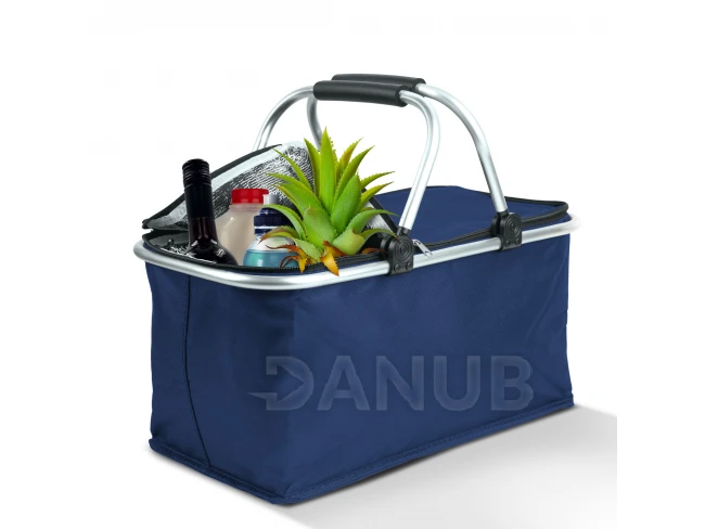 Termo skladací nákupný kôš - 49 x 28 x 25 cm - 21 L - Modrá