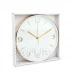 Nástenné hodiny - 25 cm - plast, sklo - 1 x AA - biele