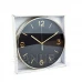 Nástenné hodiny - 25 cm - plast, sklo - 1 x AA - čierne