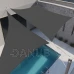 Tieniaca plachta obdĺžnik 4x3 m - tmavá sivá