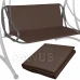 Sedadlo na záhradnú hojdačku - 160 x 100 cm - hnedé