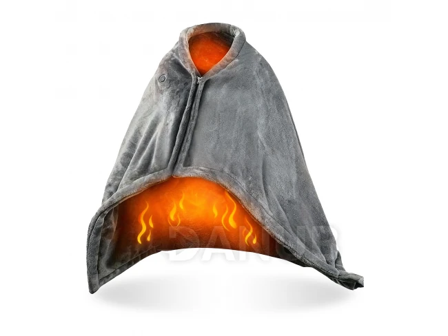 Vyhrievaná USB deka - 150 x 80 cm - 40 - 52°C - sivá