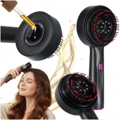 Elektrická masážna kefa na pokožku hlavy+ USB - čierna