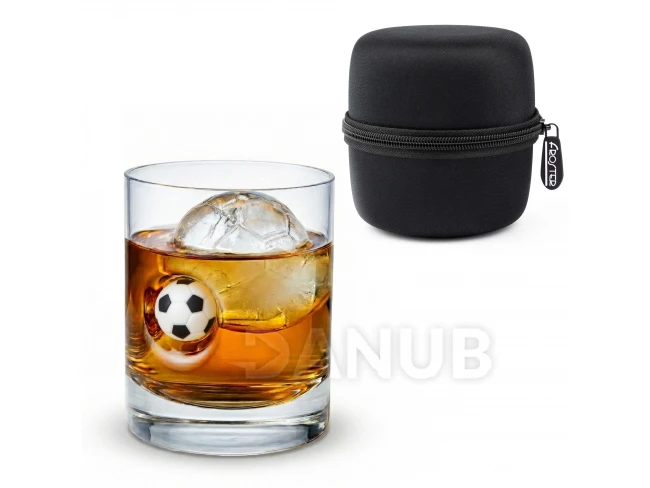 Whisky pohár s futbalovou loptou