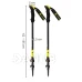 Skladacie turistické trekingové palice s nastaviteľnou dĺžkou na viacero povrchov + obal