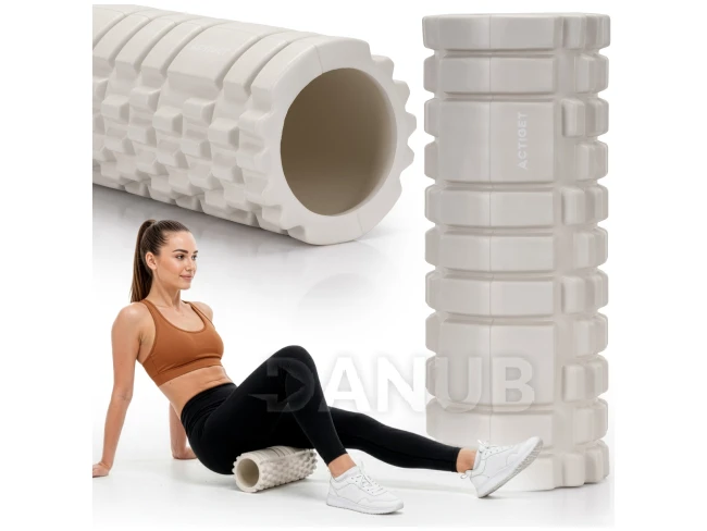 Masážny valec/roller - stredne tvrdý - svetlosivý