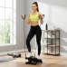 Fitness stepper s káblami a počítadlom - čierny Fitness stepper s káblami a počítadlom - čierny