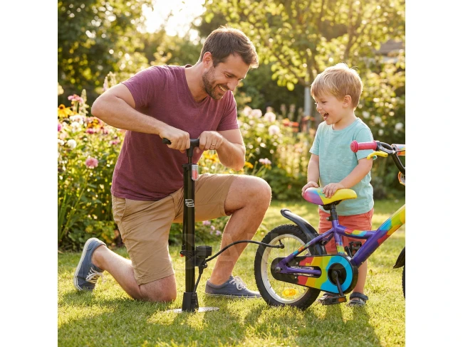 Ručná pumpa - 38 x 500 mm  - čierna 