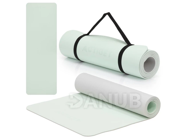 Podložka na cvičenie - 183x61x0,6 cm - protišmyková - mätová