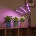 LED lampa na rast rastlín - 3 panely - časovač a spona - USB