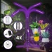 LED lampa na rast rastlín, 4 panely - časovač a diaľkové ovládanie - USB