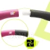 Hula hoop s NBR penou - 88 cm - skladací - sivo-ružový