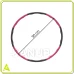 Hula hoop s NBR penou - 88 cm - skladací - sivo-ružový