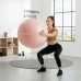 Gymnastická lopta na pilates a rehabilitáciu - 65 cm s pumpou - pudrová ružová