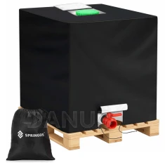 Kryt na nádrž na dažďovú vodu pre Mauser 1000 L - čierny