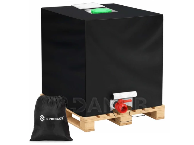 Kryt na nádrž na dažďovú vodu pre Mauser 1000 L - čierny