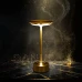 Stolová lampa - zlatý kov - nastaviteľná farebná teplota, jas - akumulátorová - USB