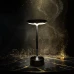 Stolová lampa - čierny kov - nastaviteľná farebná teplota, jas - akumulátorová - USB