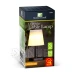 Solárna stolová lampa – biela – teplá biela LED – plast – 23 x 12 cm