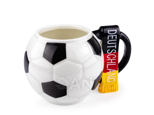 Futbalový hrnček s fanúšikovským šálom - Nemecko