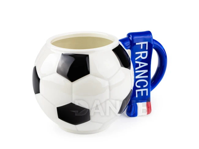 Futbalový hrnček s fanúšikovským šálom - Francúzsko