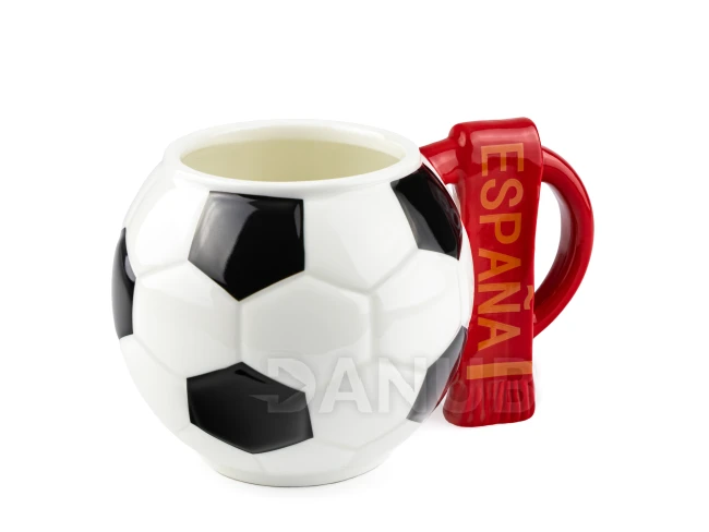 Futbalový hrnček s fanúšikovským šálom - Španielsko