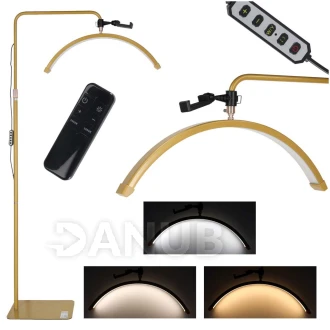 Beztieňová lampa na predlžovanie rias LED 36W - zlatá
