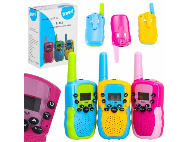 Vysielačky Walkie Talkie pre deti sada 3 kusov Vysielačky Walkie Talkie pre deti sada 3 kusov