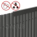 Krycí profil pre PVC kryciu clonu na balkón, terasu, plot - 100cm - tmavosivý
