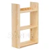 Drevený regál 2-policový - 45 cm - prírodná farba