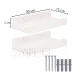 Drevené police - 30 x 15 cm - 2ks v sade - biela farba Drevené police - 30 x 15 cm - 2ks v sade - biela farba