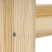 Drevený regál 3-policový - 90 cm - prírodná farba