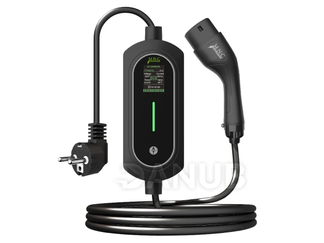 Nabíjacia stanica pre elektromobily s taškou – EVSE Type2 – 5 m – max. 3,5 kW – 1x16A – 110–240V AC Nabíjacia stanica pre elektromobily s taškou – EVSE Type2 – 5 m – max. 3,5 kW – 1x16A – 110–240V AC