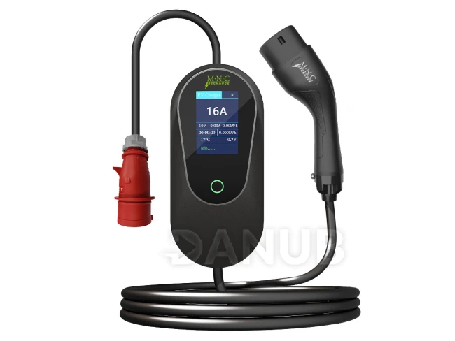 Nabíjacia stanica pre elektromobily s taškou – EVSE Type2 – 5 m – max. 11 kW – 3 x 16A – 400V AC Nabíjacia stanica pre elektromobily s taškou – EVSE Type2 – 5 m – max. 11 kW – 3 x 16A – 400V AC