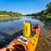 Vodotesná taška/batoh - 10l - na SUP, kajaky, pláž, turistiku - žltá Vodotesná taška/batoh - 10l - na SUP, kajaky, pláž, turistiku - žltá