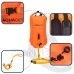 Záchranná bója nafukovacia - 35 L - s vreckom a píštalkou - fluo oranžová