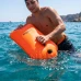 Záchranná bója nafukovacia - 35 L - s vreckom a píštalkou - fluo oranžová