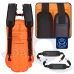 Záchranná bója nafukovacia - 35 L - s vreckom a píštalkou - fluo oranžová