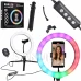 RGB LED selfie okrúhle svetlo na statíve RGB LED selfie okrúhle svetlo na statíve