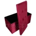 Skladací velúrový taburet s úložným priestorom - 76 x 38 x 38 cm - bordová farba Skladací velúrový taburet s úložným priestorom - 76 x 38 x 38 cm - bordová farba