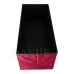 Skladací velúrový taburet s úložným priestorom - 76 x 38 x 38 cm - bordová farba Skladací velúrový taburet s úložným priestorom - 76 x 38 x 38 cm - bordová farba