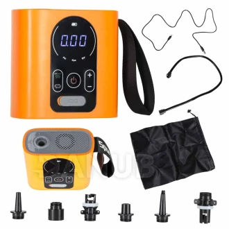 Bezdrôtová akumulátorová pumpa na dosku SUP, USB, 22 PSI, 140 W, vymeniteľné nástavce