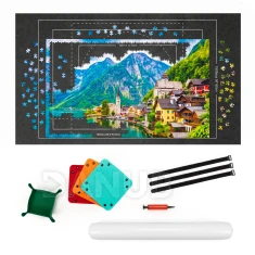 Zrolovateľná podložka na puzzle - 114x67cm - 1500 dielikov