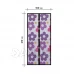 Sieťka proti hmyzu na dvere -  magnetická - 100 x 210 cm - farebné kvety