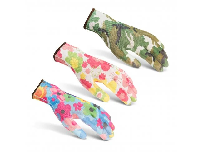 Záhradkárske rukavice vzorované